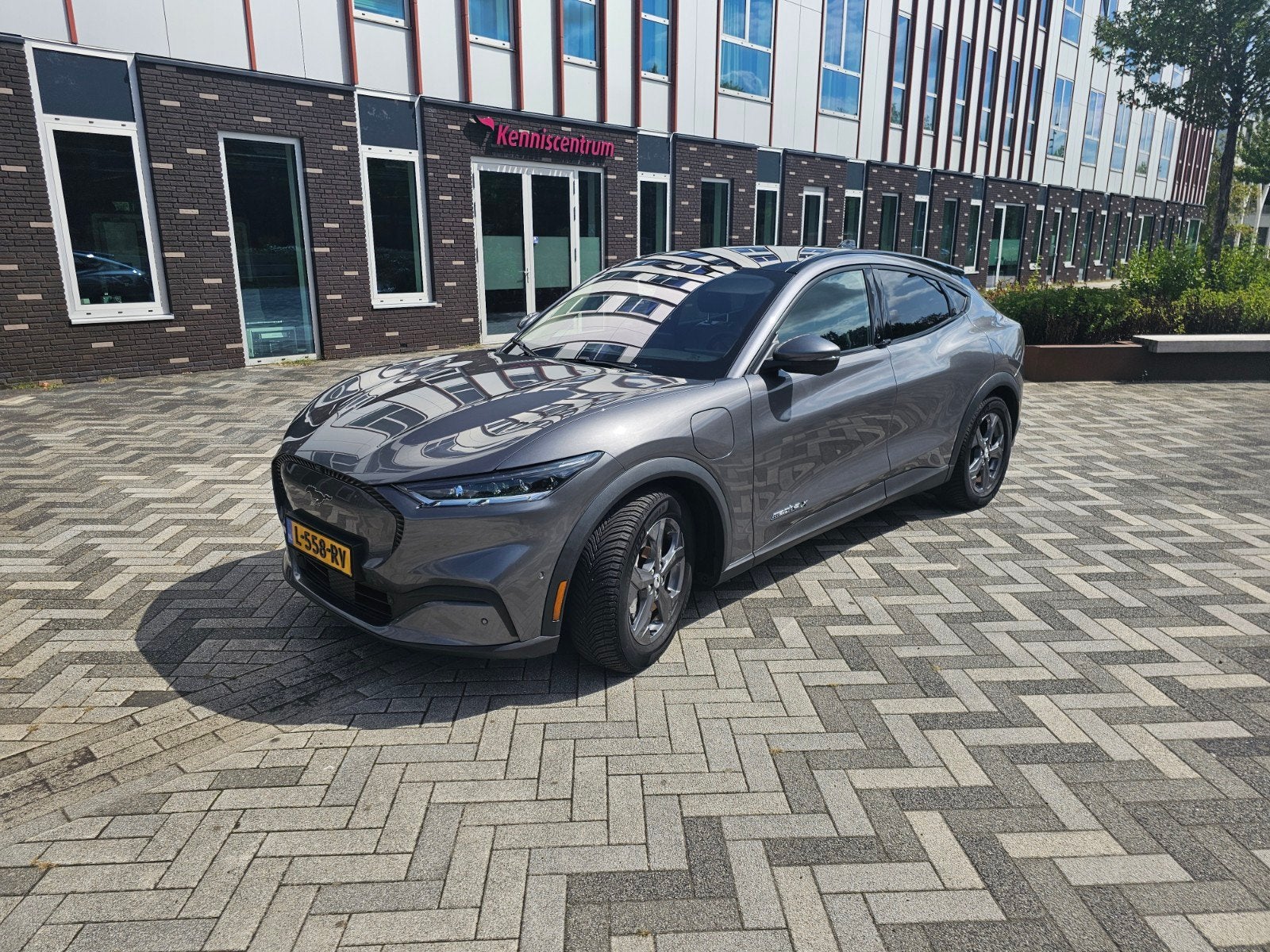 Ford Mustang 98kWh 338pk RWD Aut. 2021 Grijs, Achterwielaandrijving, 750 kg, Elektrisch, 570 min