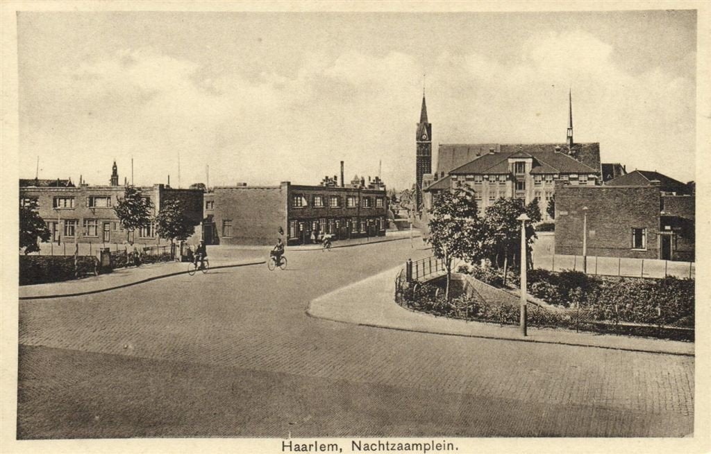 Haarlem, Nachtzaamplein. - fiets - ongelopen, Verzenden, 1920 tot 1940, Ongelopen, Noord-Holland