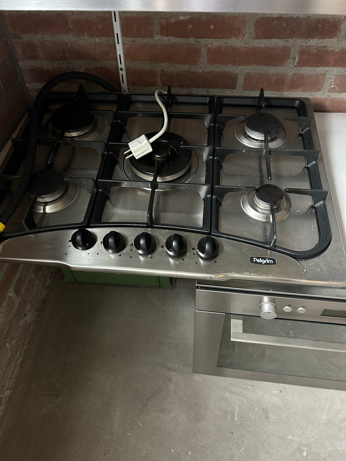 Pelgrim Gasfornuis met 5 pitten - Gebruikt, Ophalen, Gebruikt, 60 cm of meer, Inbouw