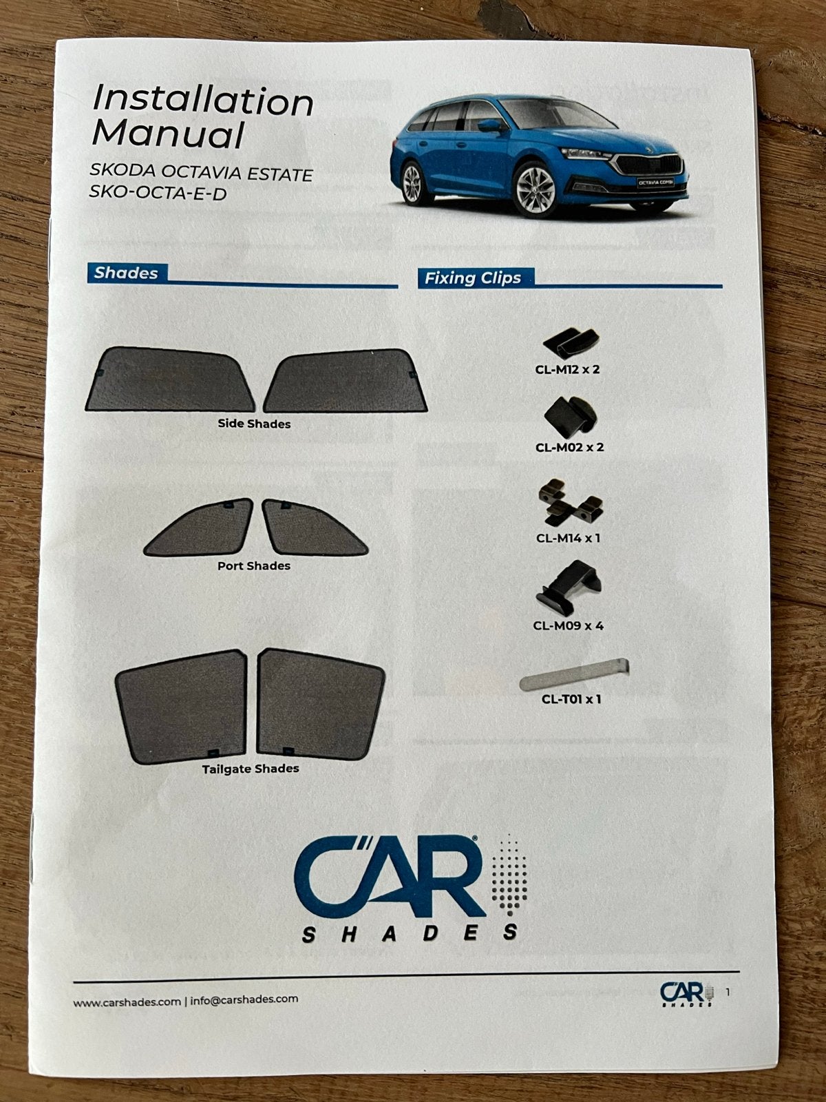 Car Shades (6-delig) Skoda Octavia 2020-, Ophalen, Nieuw