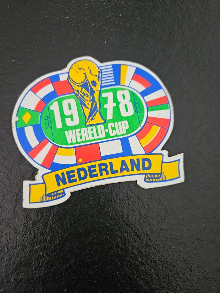 Wk Voetbal 1978 Nederland sticker, Ophalen of Verzenden, Zo goed als nieuw, Buitenlandse clubs, Poster, Plaatje of Sticker