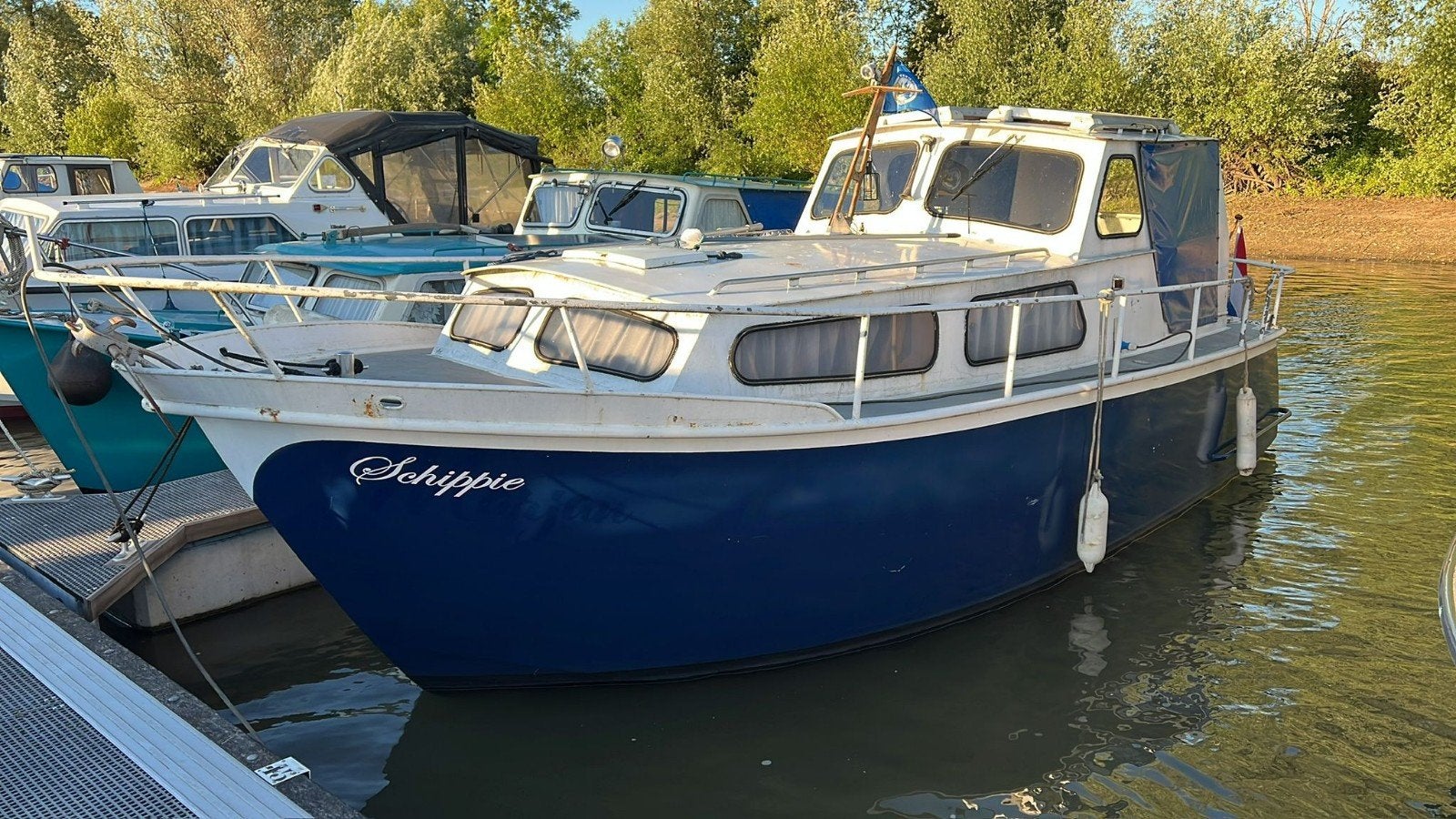 Schippie motorboot van 8/8,5m, Watersport en Boten, Kajuitboot, Ophalen of Verzenden, Gebruikt, Toilet