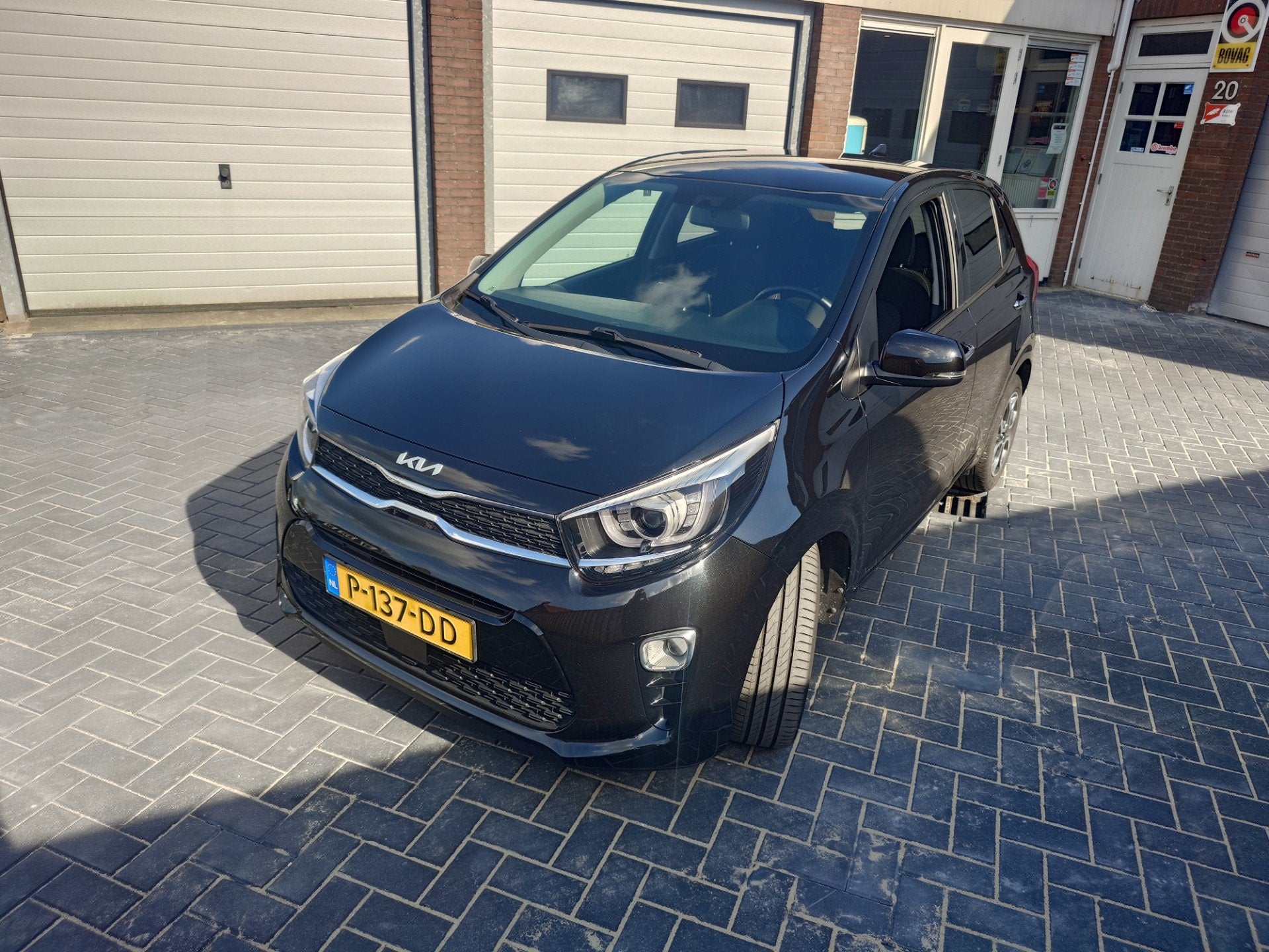 Kia Picanto 1.0 DPi DynamicPlusLine, Carplay, 5 Deurs, Navig, Auto's, Dealer onderhouden, Gebruikt, 4 stoelen, Zwart