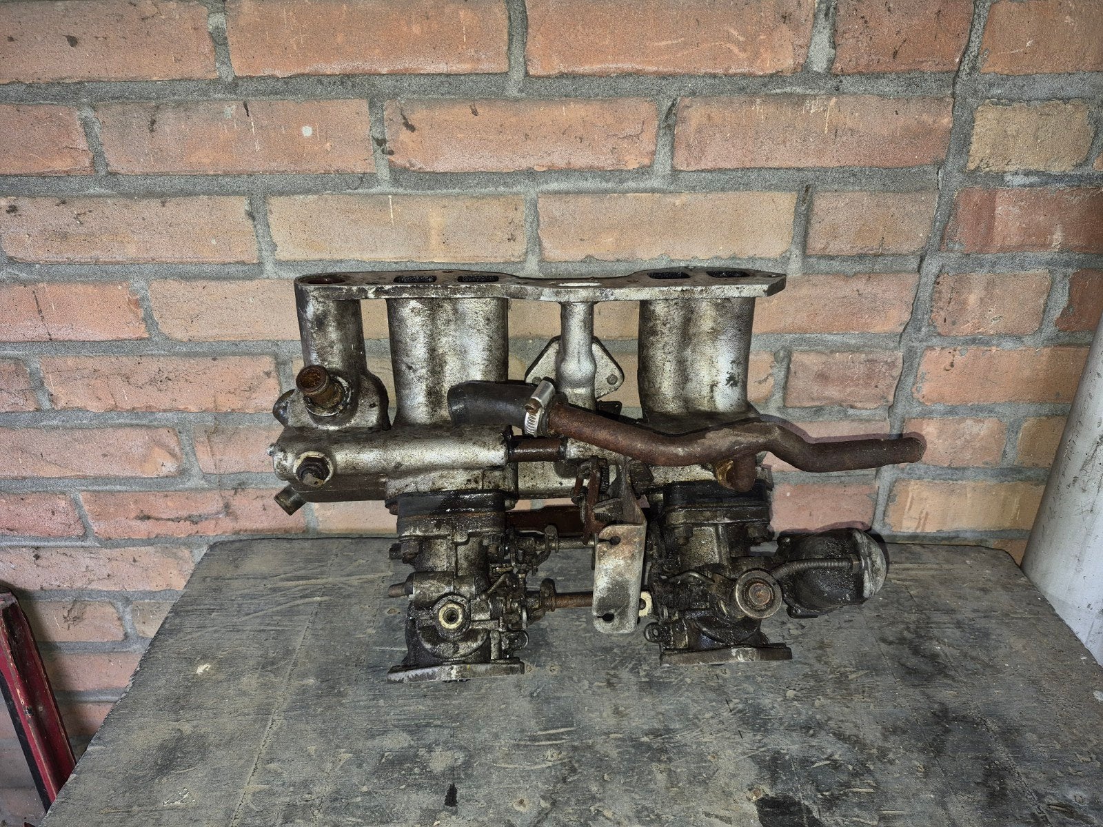 Triumph TR7 dubbele SU-carburateur met inlaatspruitstuk, Ophalen of Verzenden, Triumph