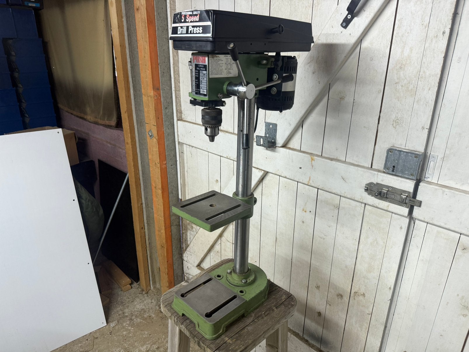 PUSH MC13 kolomboormachine 230V, Ophalen, Variabele snelheid, Zo goed als nieuw, Minder dan 400 watt
