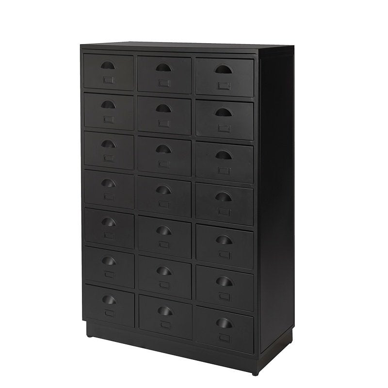 AANBIEDING Vintage Metalen Ladekast Refurbished Retro Zwart