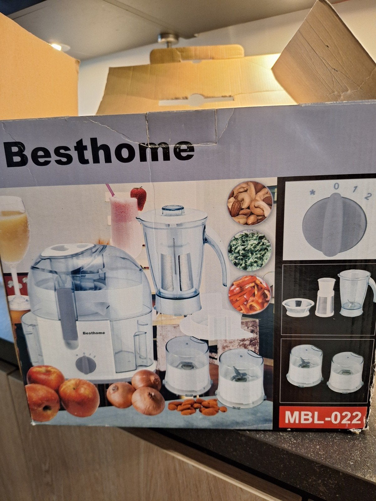 Besthome keukenmachine e.d., Minder dan 1 liter, Ophalen of Verzenden, Gebruikt, 3 snelheden of meer