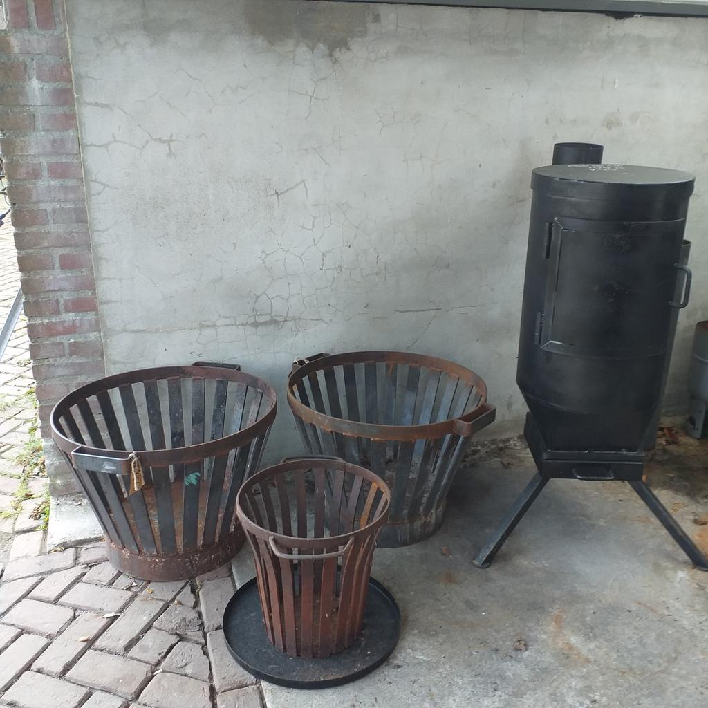 Vuurkorf xxl van dik staal , en werkplaatskachel, Ophalen, Nieuw