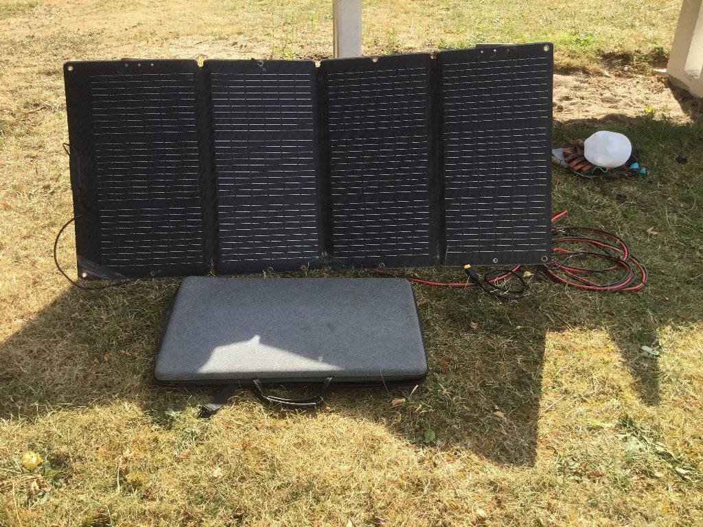 Zonnepaneel opvouwbare 120 watt, Ophalen, Zo goed als nieuw