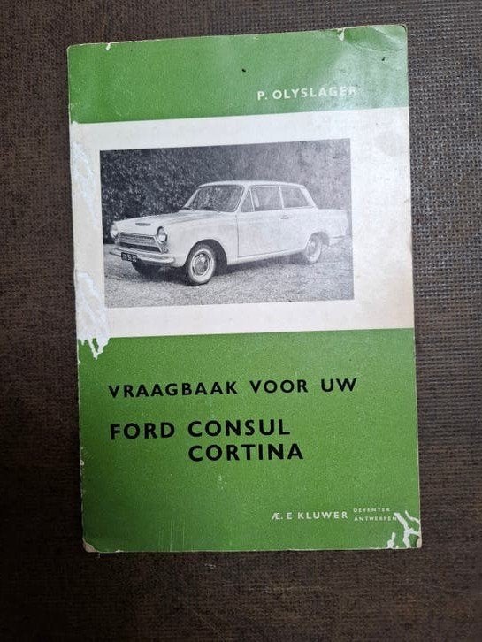 Vraagbaak Ford Consul Cortina van P. Olyslager, Auto diversen, Ophalen