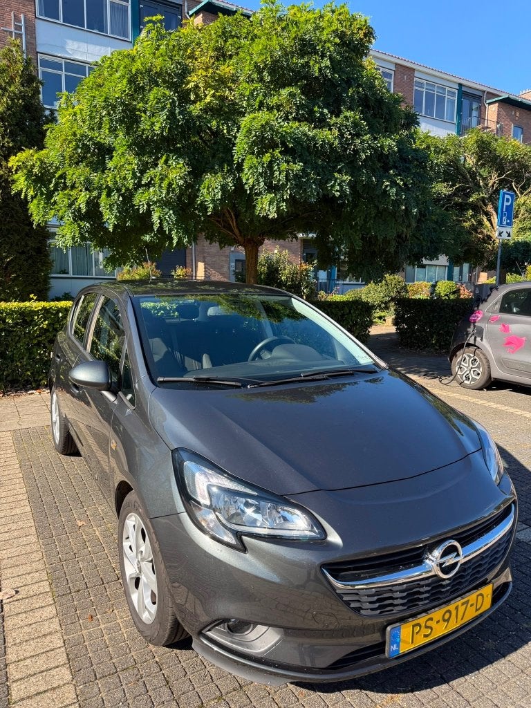 Opel Corsa 1.0 Turbo Online Edition 89PK 2017 Grijs, Voorwielaandrijving, Dealer onderhouden, Stof, 49 €/maand