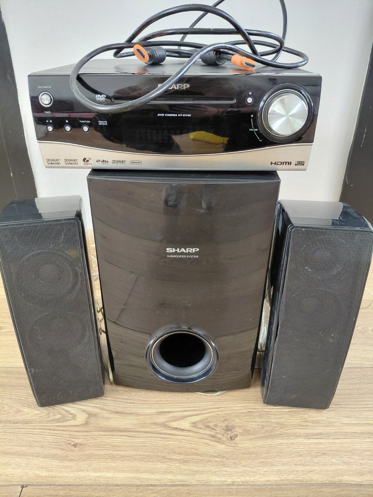 Sharp DVD Cinema HT-DV40 Set, Ophalen, Gebruikt, 2.1-systeem, Minder dan 40 watt