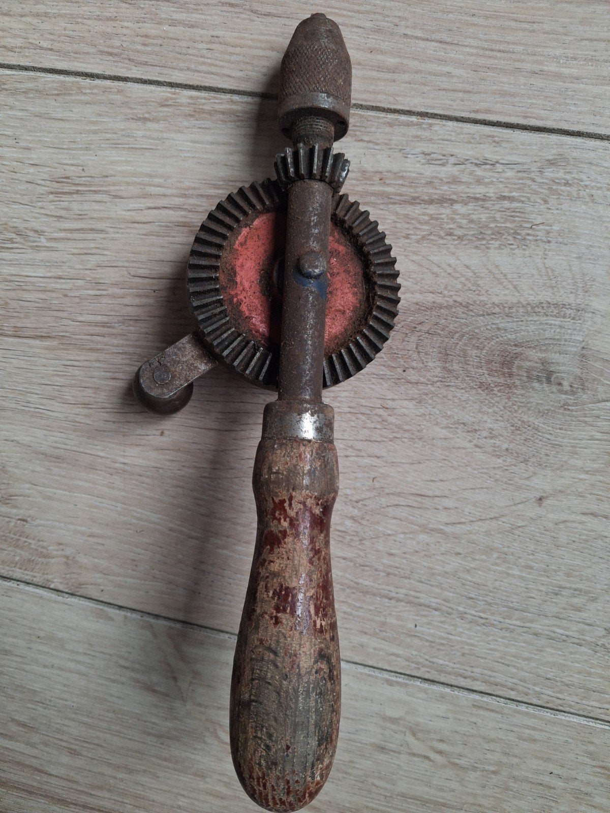Antieke handboor - Vintage gereedschap, Doe-het-zelf en Verbouw, Ophalen of Verzenden, Gebruikt