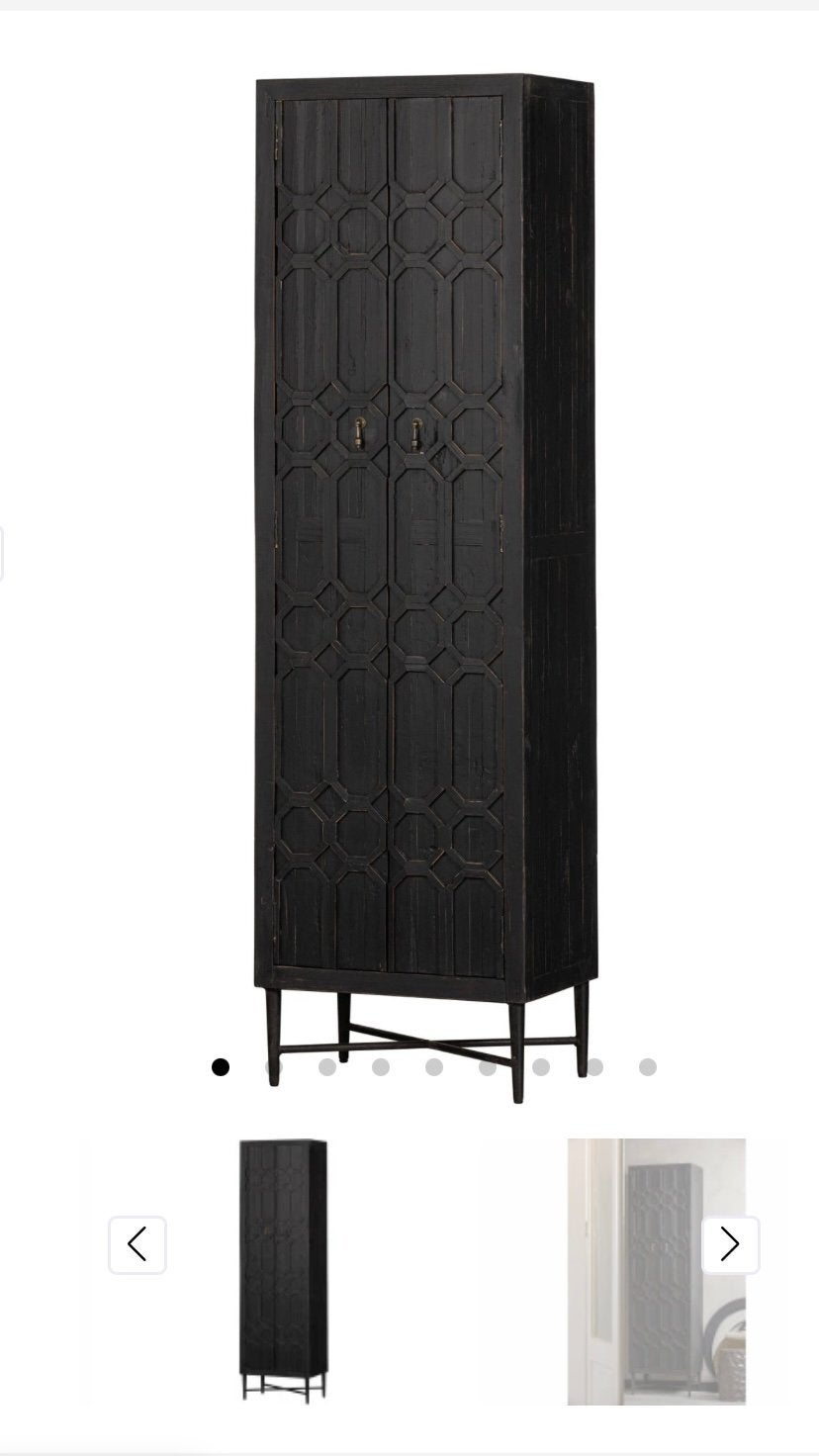Ben op zoek naar deze WOOOD Bequest Hoge Kast Zwart, Ophalen, 50 tot 100 cm, Zo goed als nieuw, 25 tot 50 cm