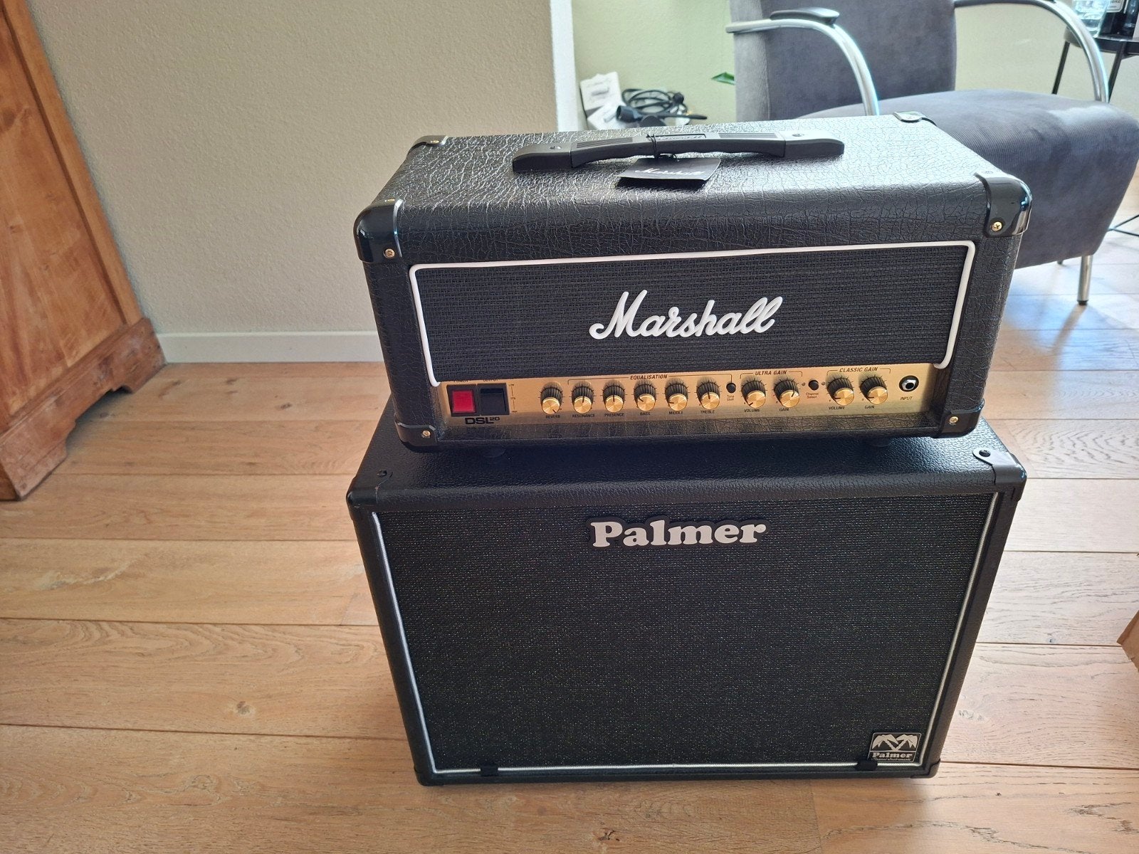 Marshall Dsl 20 (evt met cabinet € 450), Ophalen, Zo goed als nieuw, Gitaar, Minder dan 50 watt