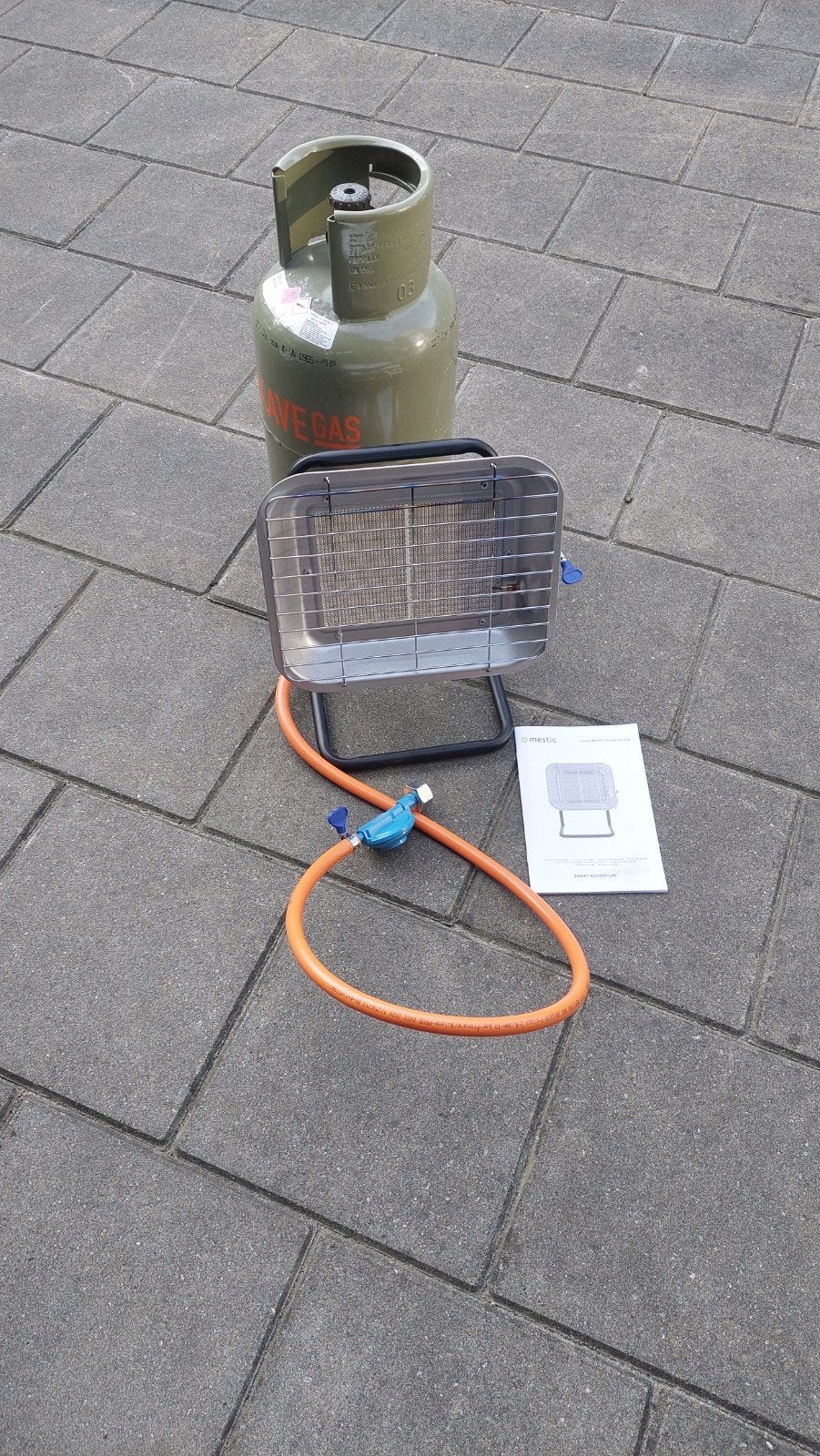 butagas kachel mestic met gasfles, Ophalen, Zo goed als nieuw