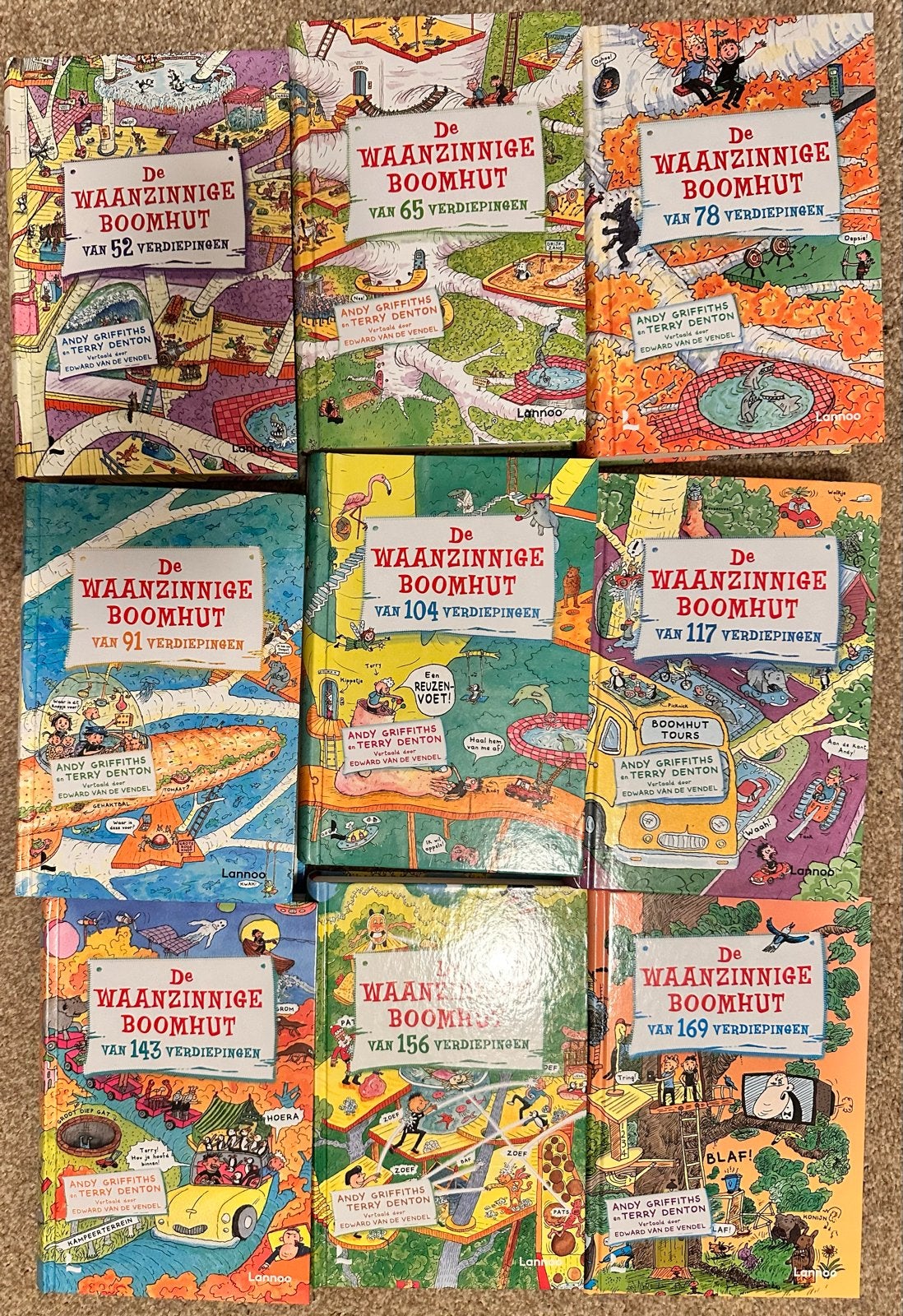 De Waanzinnige Boomhut serie - 9 boeken, Ophalen of Verzenden, Gelezen, Fictie algemeen