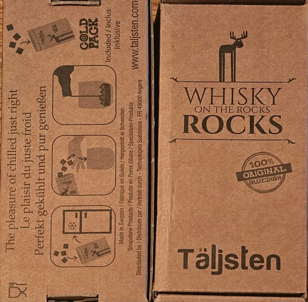 Täljsten Whisky Rocks - 2 verpakkingen, Huis en Inrichting, Woonaccessoires | Overige, Ophalen of Verzenden