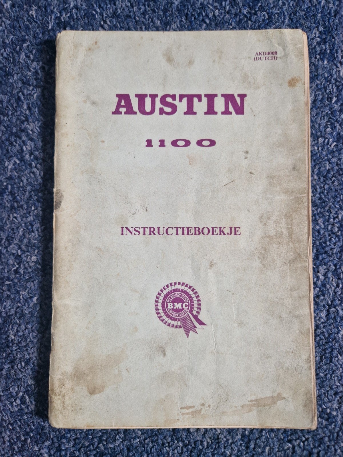 Austin 1100 Instructieboekje (AKD4008 DUTC), Ophalen of Verzenden
