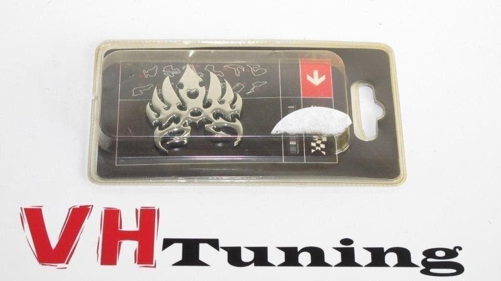 racesport LOG1615 3D sticker chroom tattoo 47x55MM, Auto diversen, Ophalen of Verzenden