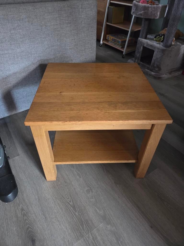Eiken bijzettafel, Huis en Inrichting, Tafels | Bijzettafels, Ophalen of Verzenden