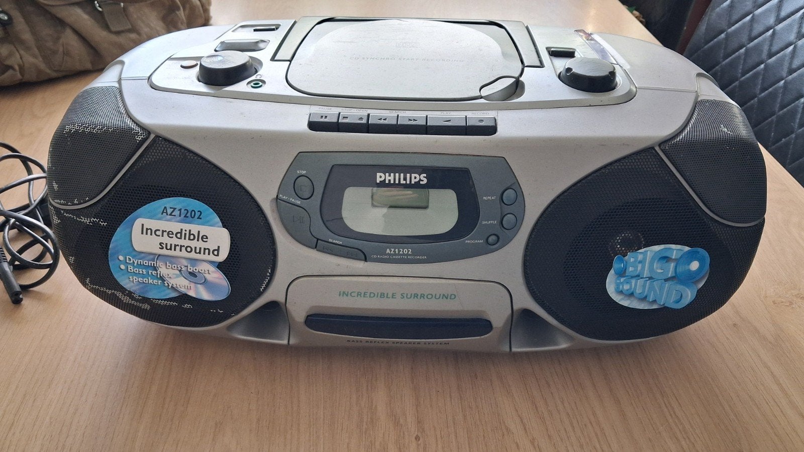 Philips Soundmachine AZ1202 - Radio, Cassette & CD-speler, Ophalen of Verzenden, Gebruikt, Radio, Met cd-speler