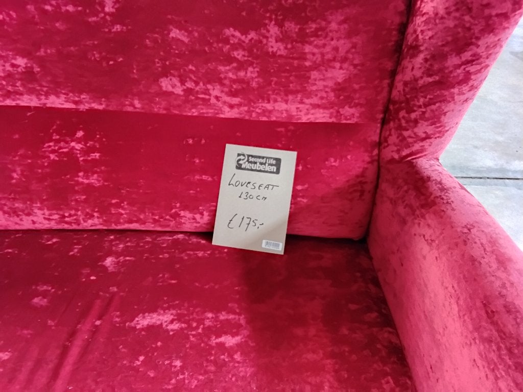 Bank 130cm (Love seat) voor 175=. Second Life Wolvega, Huis en Inrichting, Banken | Bankstellen, Ophalen, Tweepersoons, Zo goed als nieuw