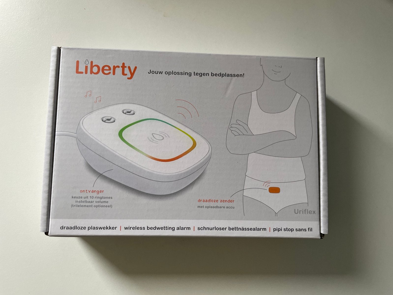 Uriflex Liberty plaswekker met 2 sensorbroekjes (meiden), Kinderen en Baby's, Ophalen of Verzenden, Zo goed als nieuw
