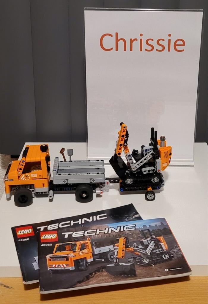 Lego Technic 42060 Wegenbouwvoertuigen, Kinderen en Baby's, Speelgoed | Duplo en Lego, Ophalen, Zo goed als nieuw
