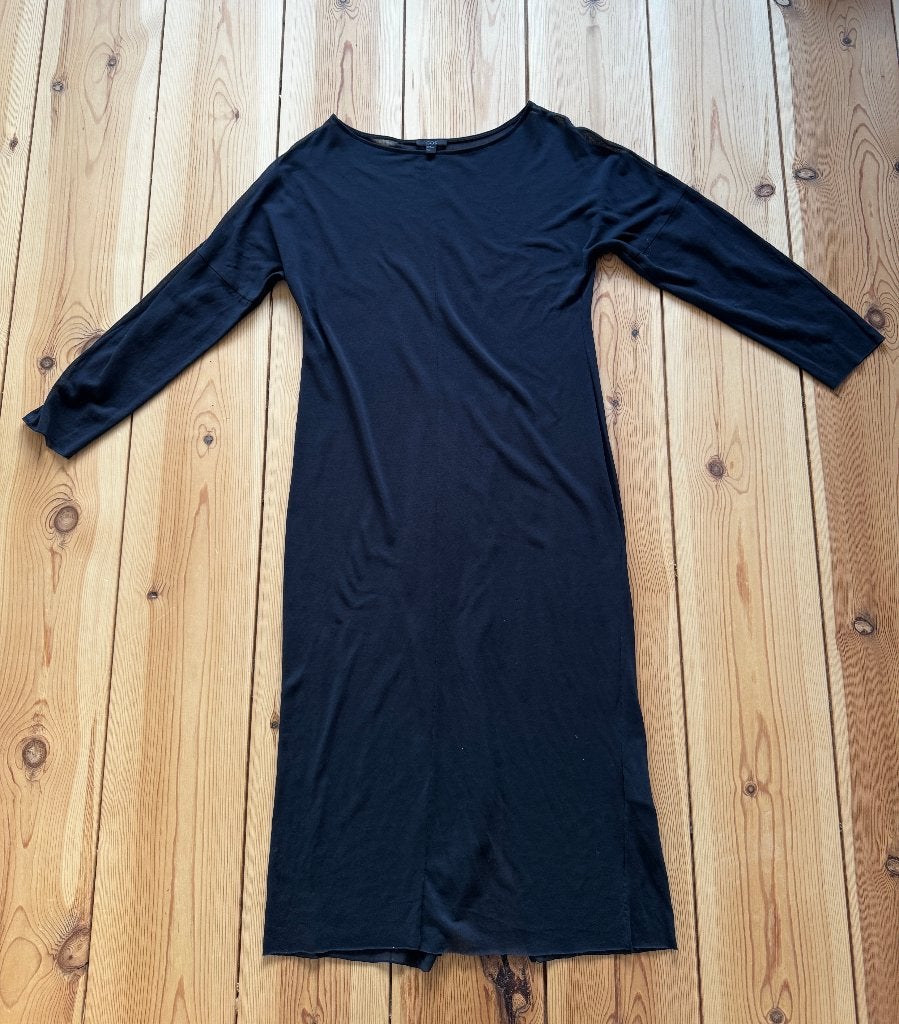 Jurk COS - Transparant Blauw Zwart - Maat Small (maat 36), Blauw, Ophalen of Verzenden, Zo goed als nieuw, Maat 36 (S)