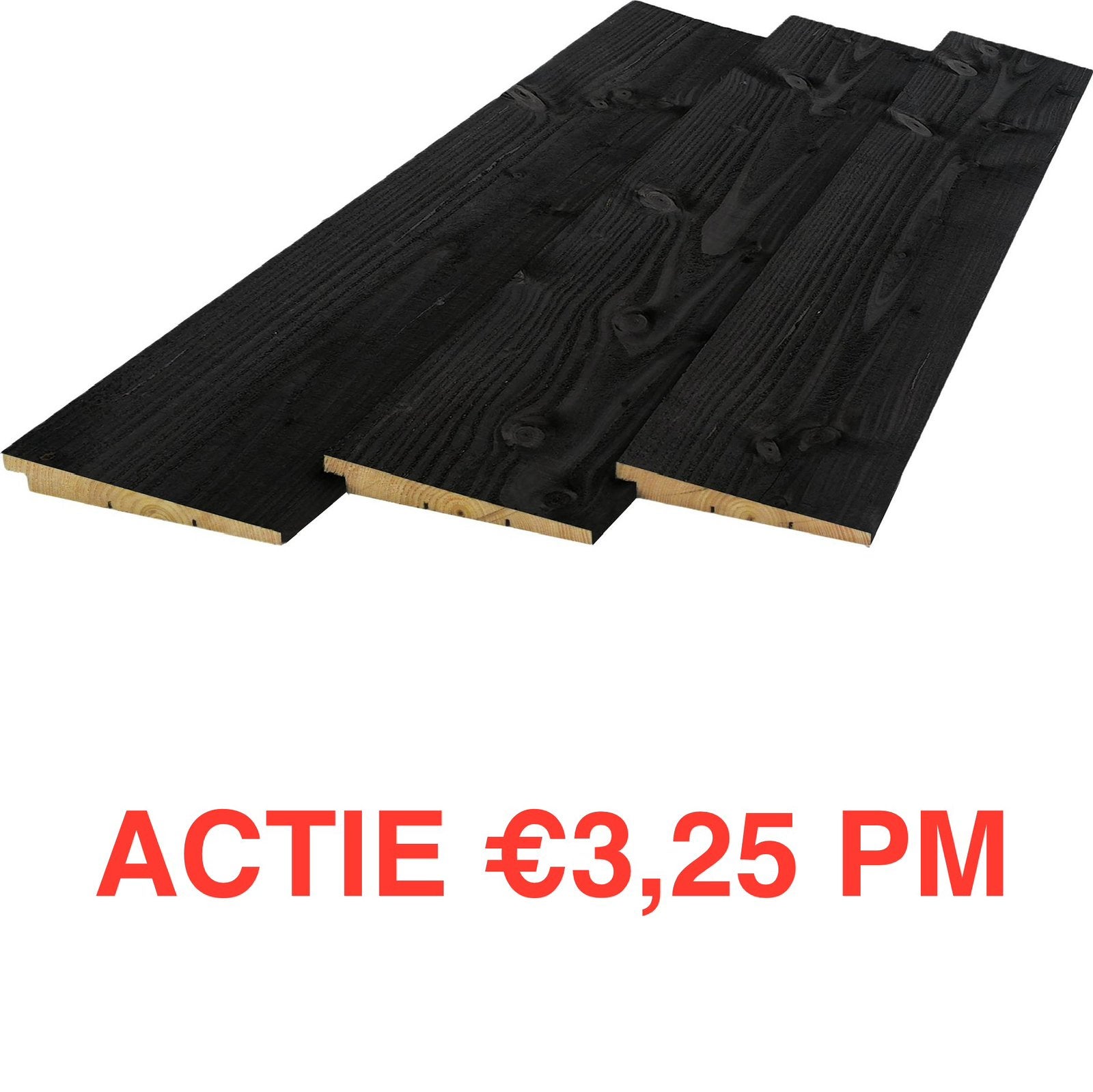 Zweeds rabat planken zwart AANBIEDING, Tuin en Terras, Verzenden, Zo goed als nieuw, 250 cm of meer, Planken