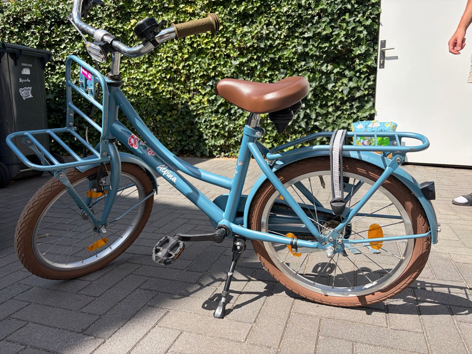 Alpina Cargo Meidenfiets 18 inch met zijwieltjes, Fietsen en Brommers, Fietsen | Kinderfietsjes, Ophalen, Gebruikt, 16 tot 20 inch