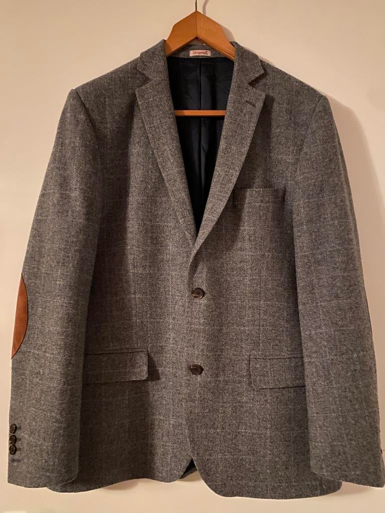AMAGANSETT WOLLEN COLBERT BLAZER 52, Ophalen of Verzenden, Zo goed als nieuw, Maat 52/54 (L), Grijs