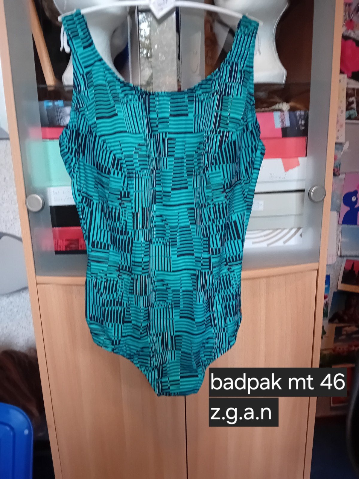 prothese badpak mt 46, Kleding | Dames, Ophalen of Verzenden, Zo goed als nieuw, Groen, Badpak