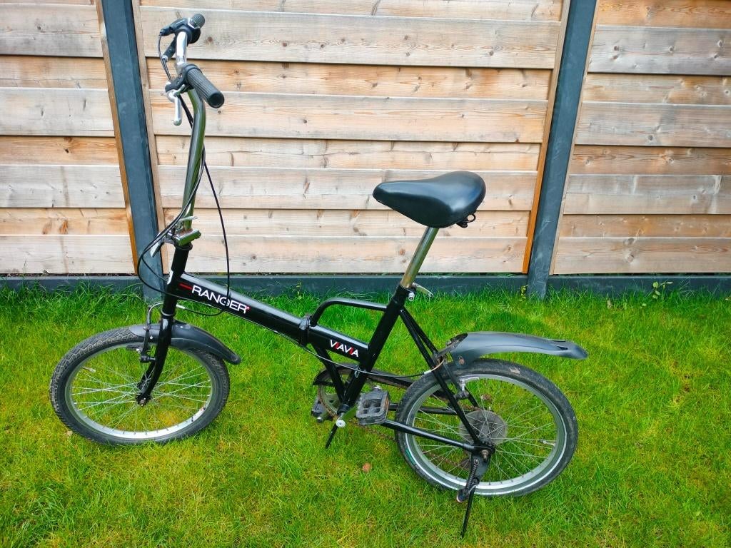 Vouwfiets zwart Ranger ViaVia, Gebruikt, 16 tot 18 inch, Versnellingen, Totaal opvouwbaar