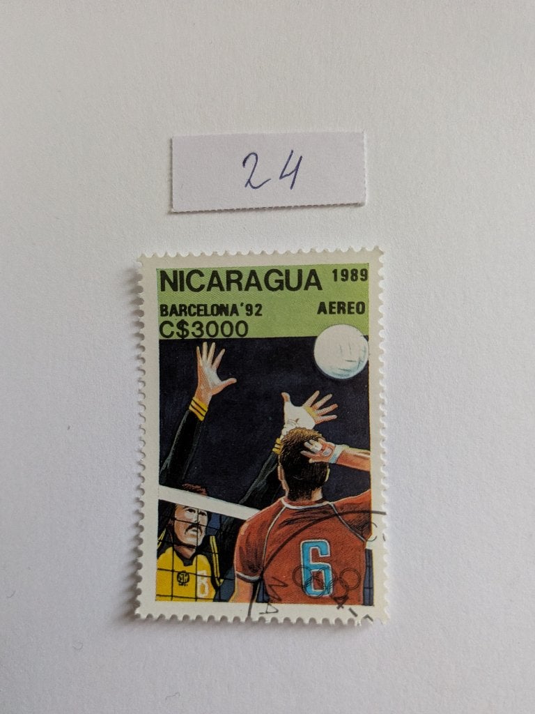 Volleybal, Verzenden, Gestempeld, Midden-Amerika