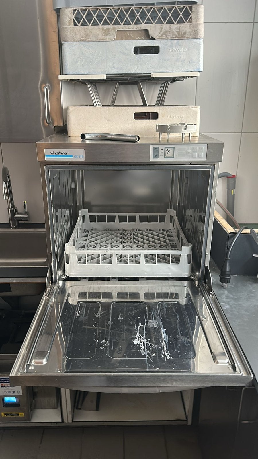 Winterhalter GS 315 Professionele Vaatwasser, Ophalen, Gebruikt, 60 cm of meer, Kort programma