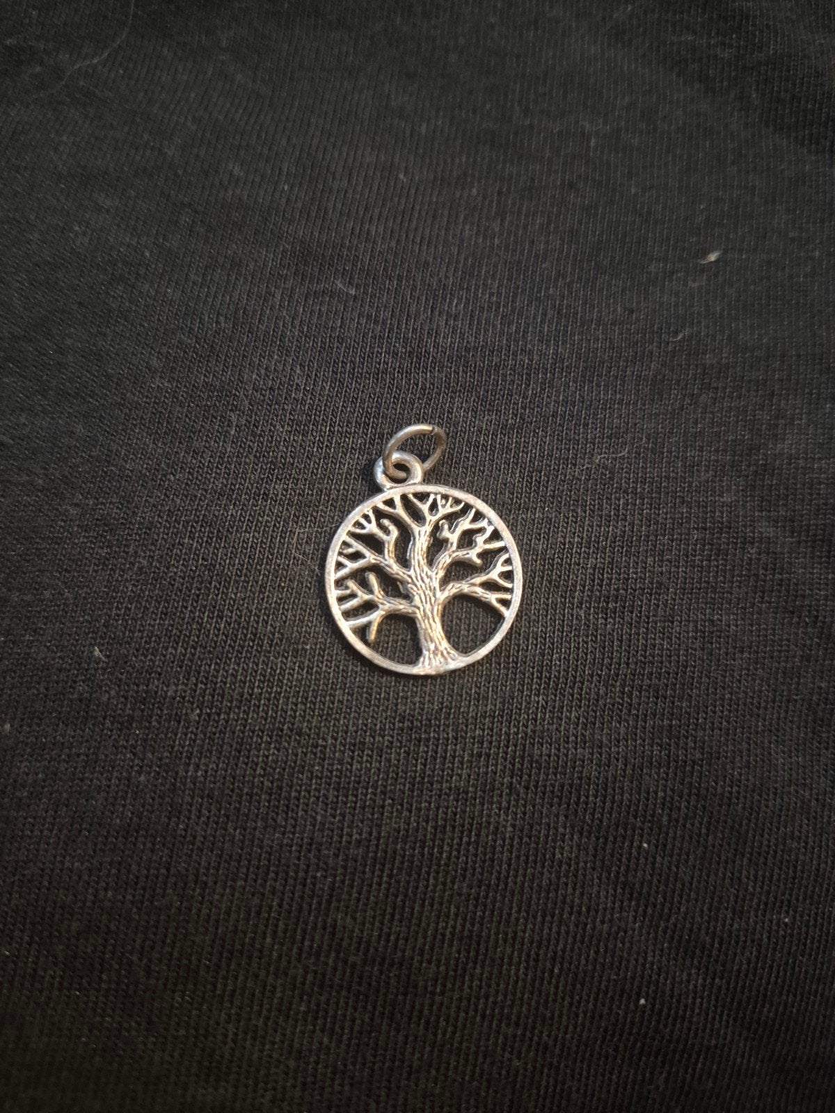 Zilveren Levensboom Hanger - Symbool van Groei en Kracht, Ophalen of Verzenden, Zo goed als nieuw, Bloem of Plant, Zilver