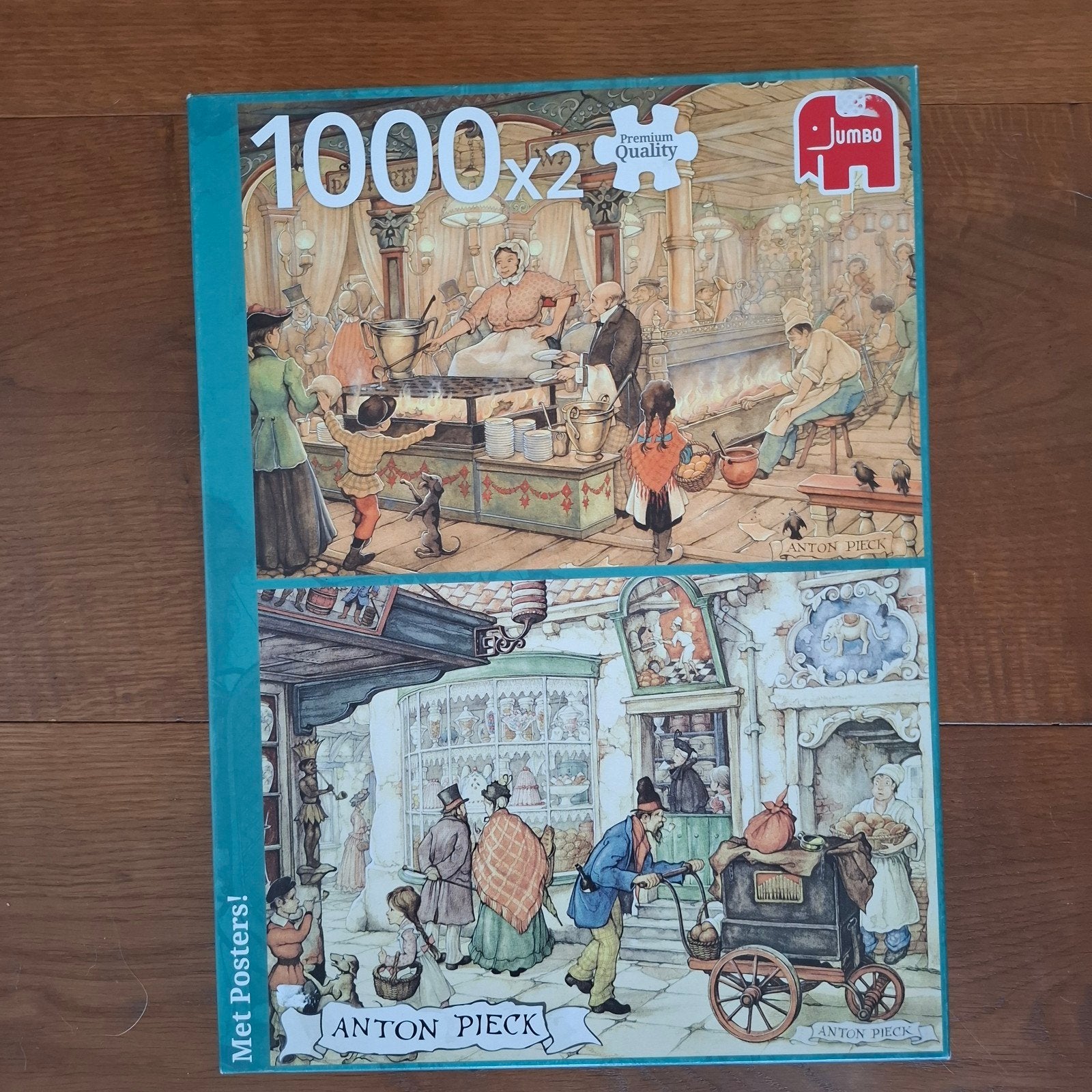anton pieck de poffertjeskraam/de patissier, Ophalen, 500 t/m 1500 stukjes, Zo goed als nieuw, Legpuzzel