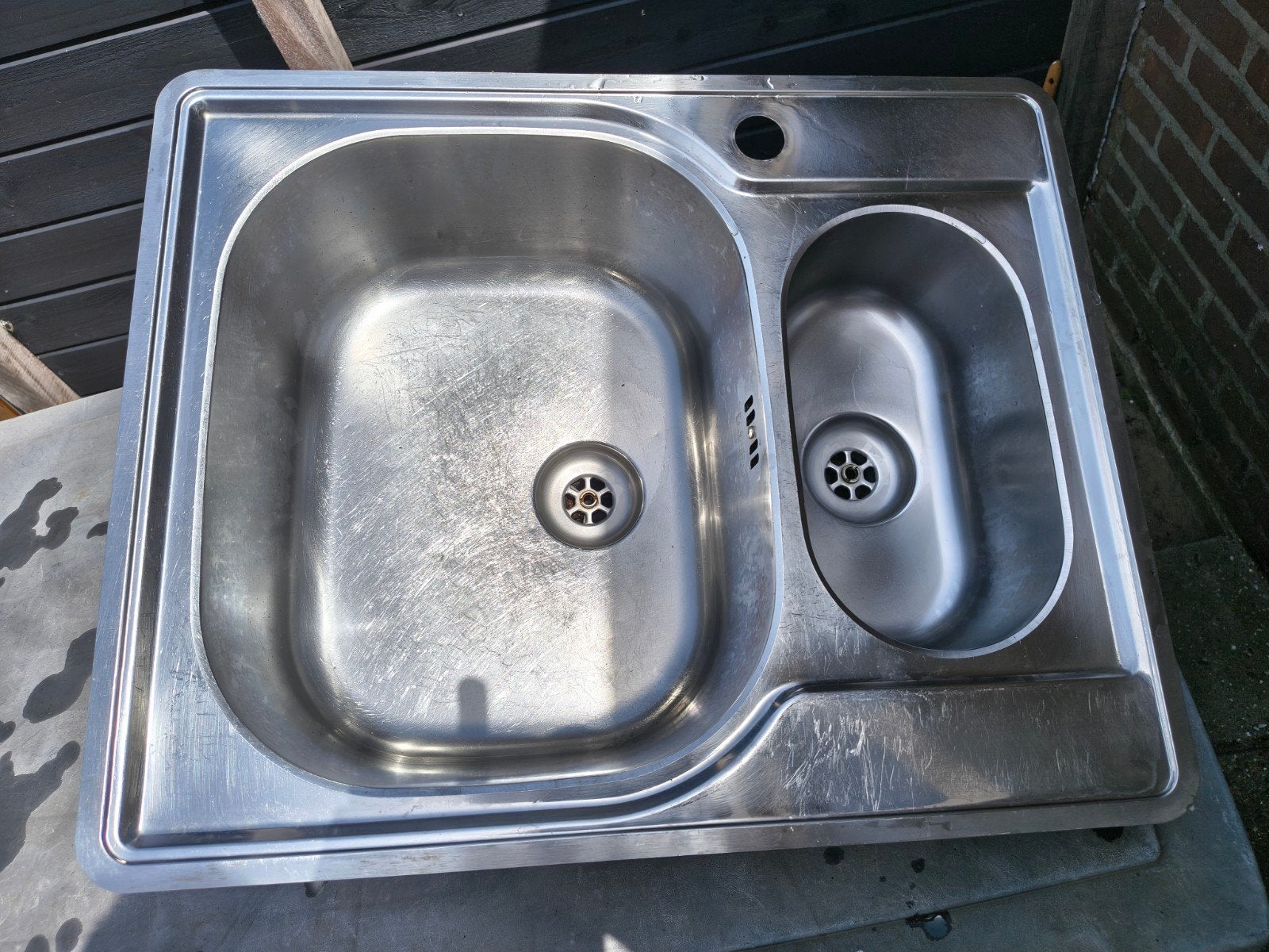Franke Spoelbak vlakinbouw compact, Huis en Inrichting, Keuken | Keukenbenodigdheden, Ophalen, Zilver, Metaal, Overige merken