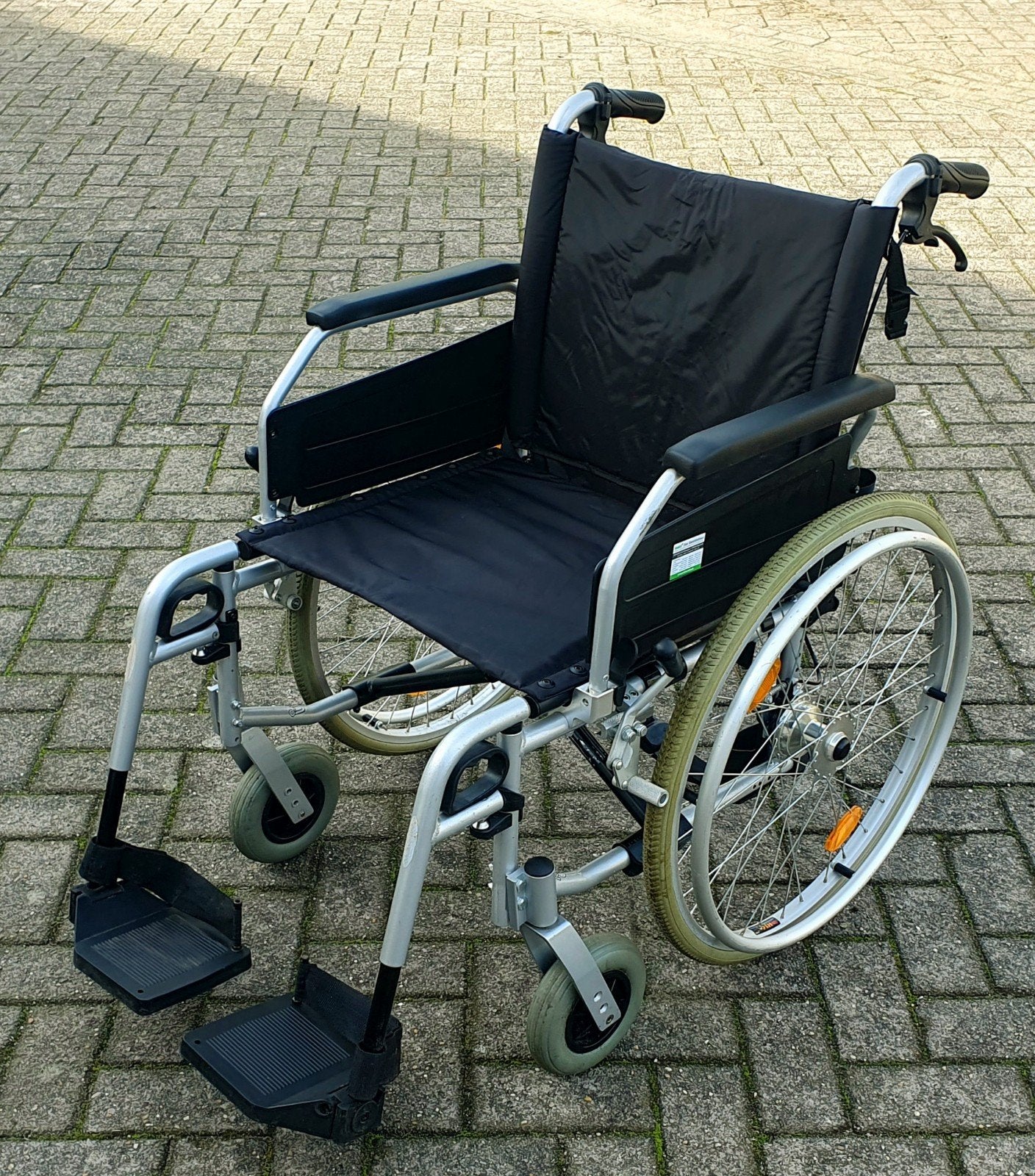 Brede rolstoel inklapbaar NIEUWSTAAT, Brede rolstoel inklapbaar NIEUWSTAAT, Duwrolstoel, Brede rolstoel inklapbaar NIEUWSTAAT