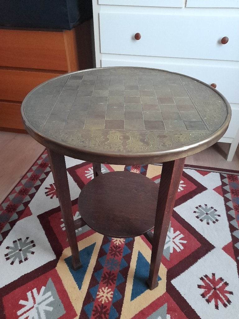 Schaaktafel, antiek, art deco, Ophalen, Minder dan 500 stukjes, Gebruikt, Schaken