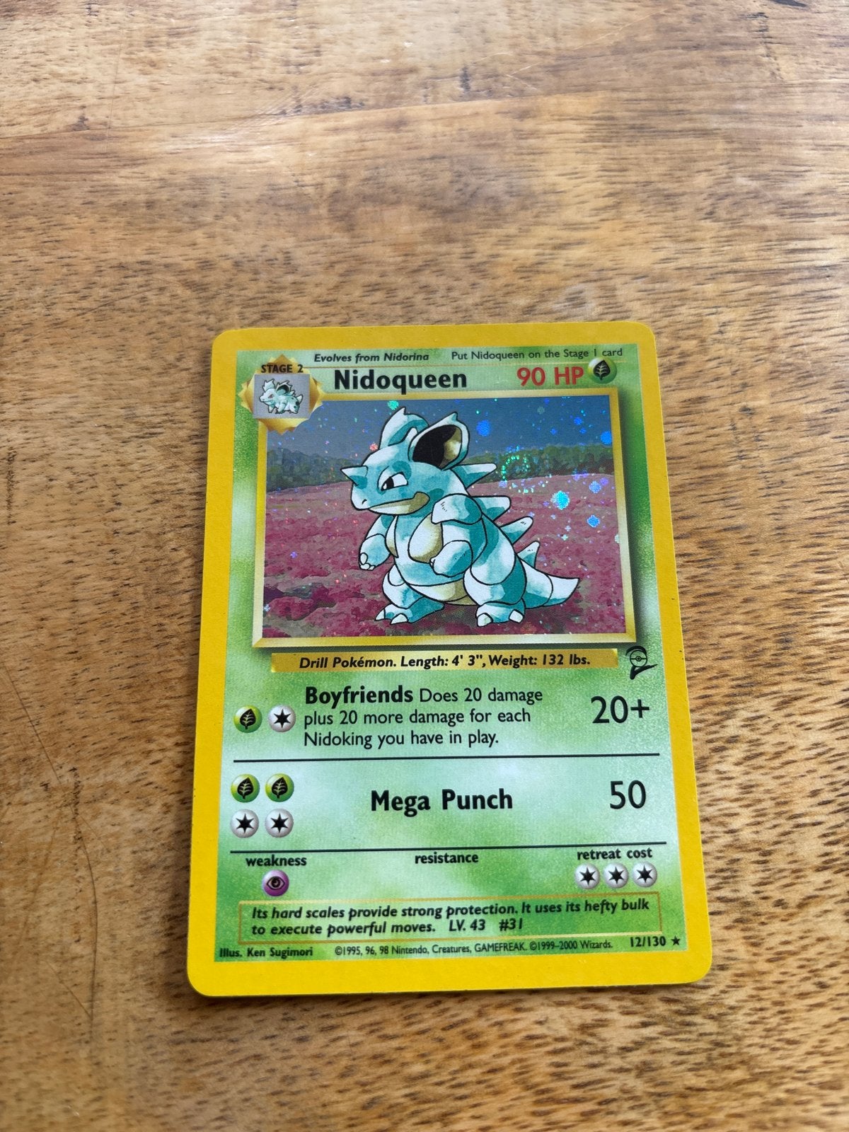 Nidoqueen Pokémon kaart (Jungle Set 12/64) - Holo, Ophalen of Verzenden, Gebruikt, Losse kaart, Foil