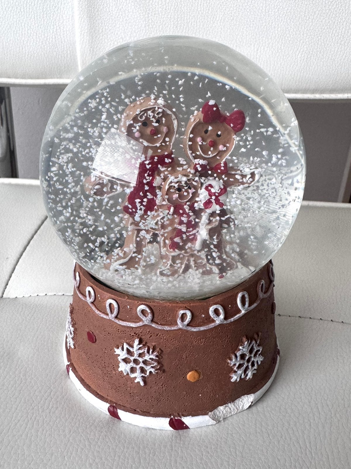 Sneeuwbol kerst peperkoeken gezin, Verzenden, Gebruikt