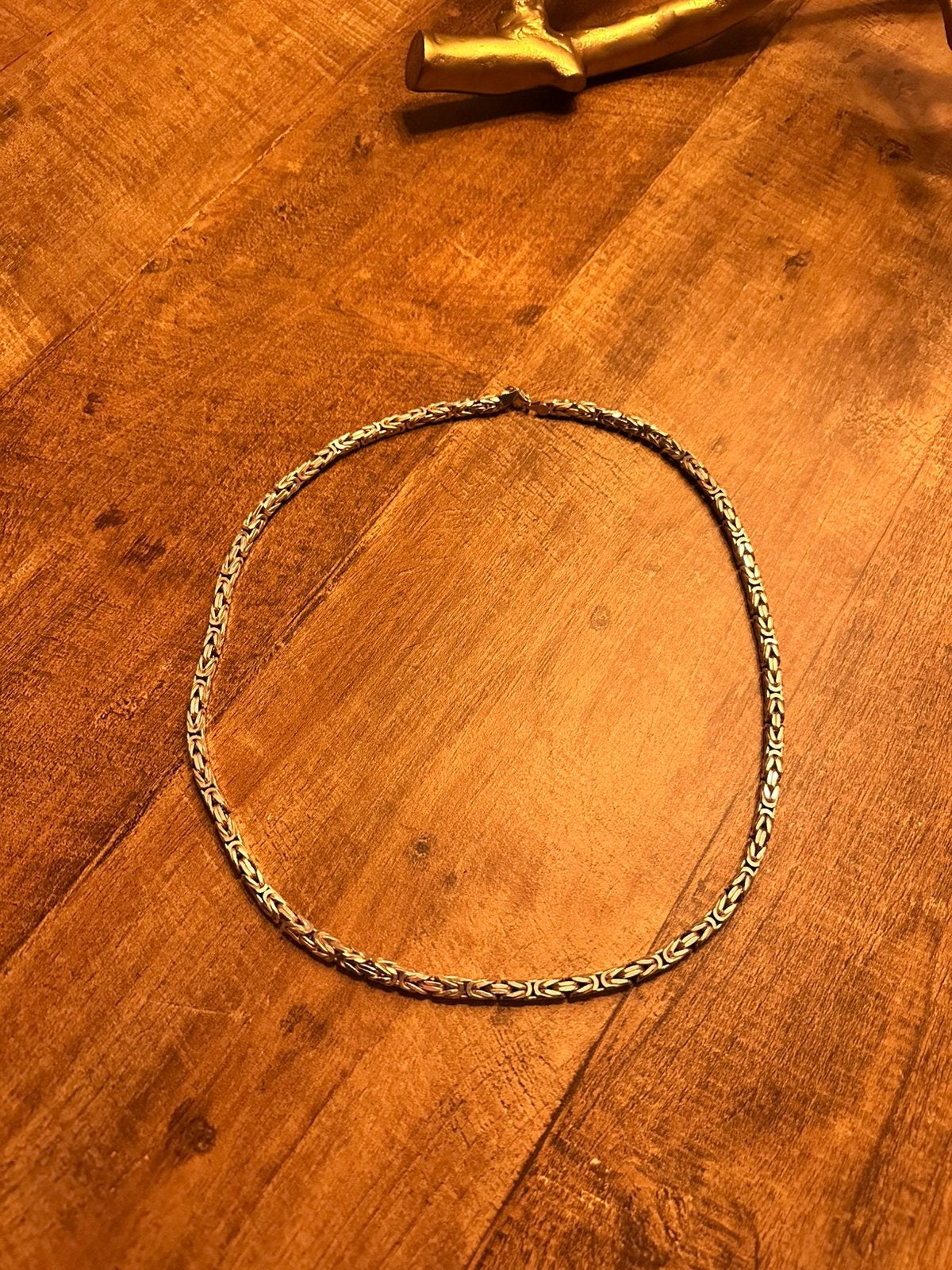 Zilveren Konings ketting 122.000 g, Sieraden, Tassen en Uiterlijk, Kettingen, Overige materialen, Verstelbaar, Ophalen of Verzenden