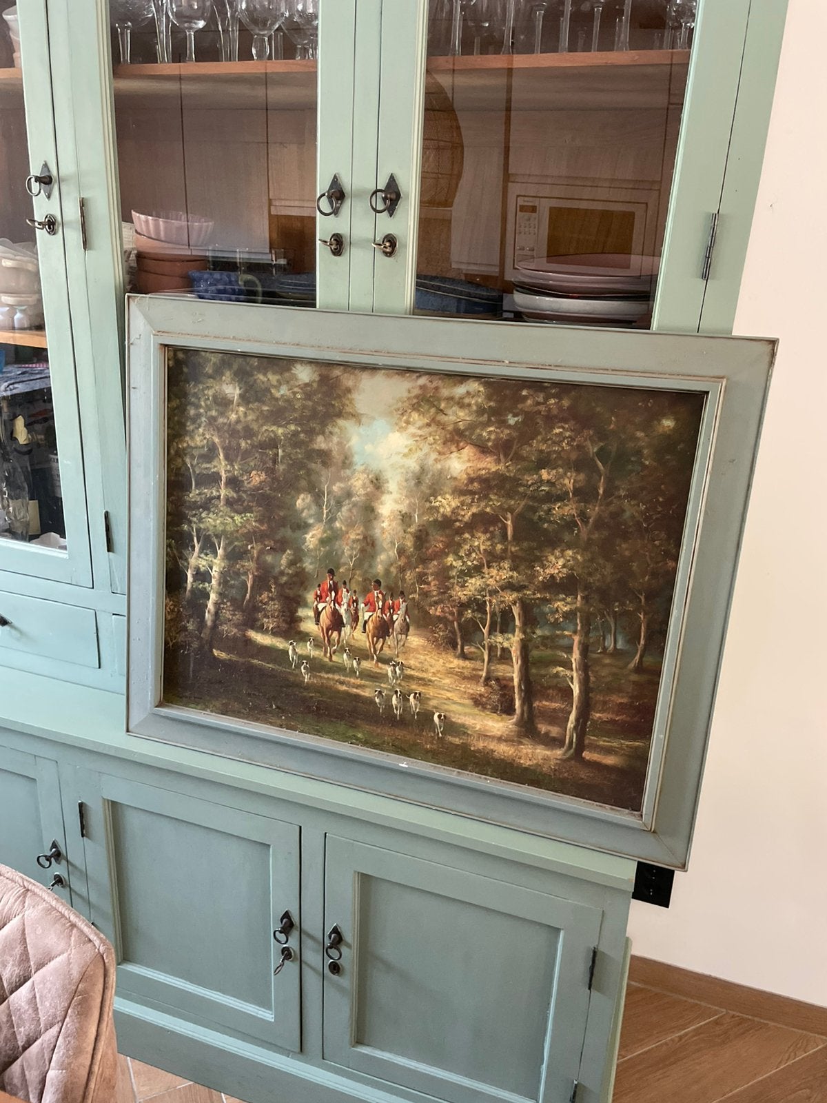 Oud schilderij van jacht van Bott, Antiek en Kunst, Ophalen