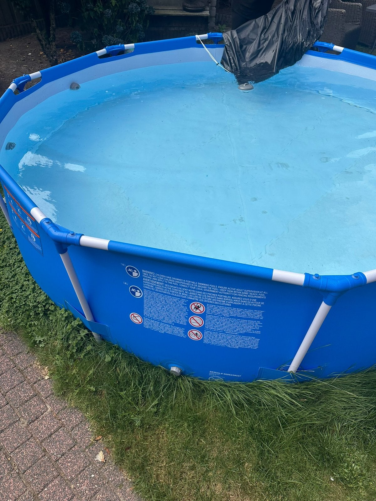 Zwembad met alle toebehoren, Ophalen, Minder dan 80 cm, Rond, 300 cm of meer