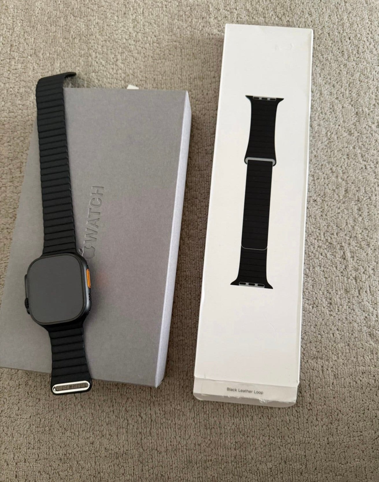 Apple watch ultra 3 black, Ophalen, Zo goed als nieuw, Zwart, IOS