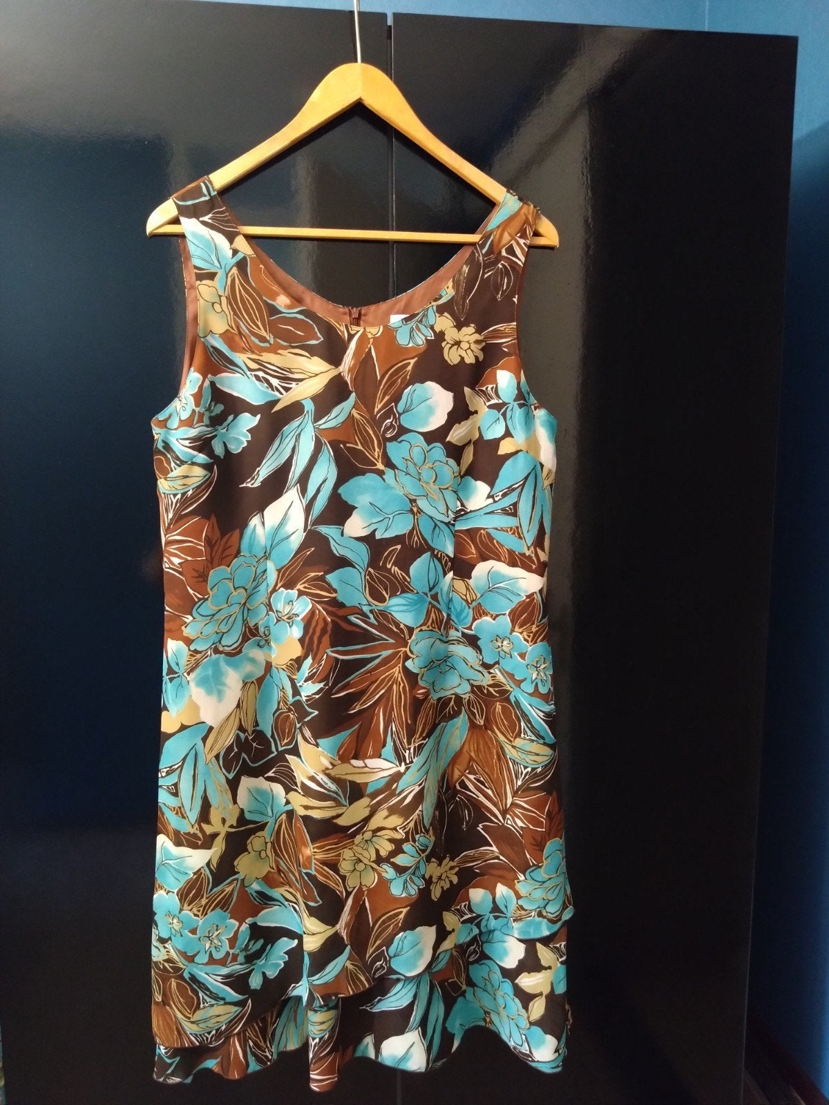 Kingfield zomerjurk met bloemenprint, maat 44, Kleding | Dames, Bruin, Maat 42/44 (L), Ophalen of Verzenden, Kingfield