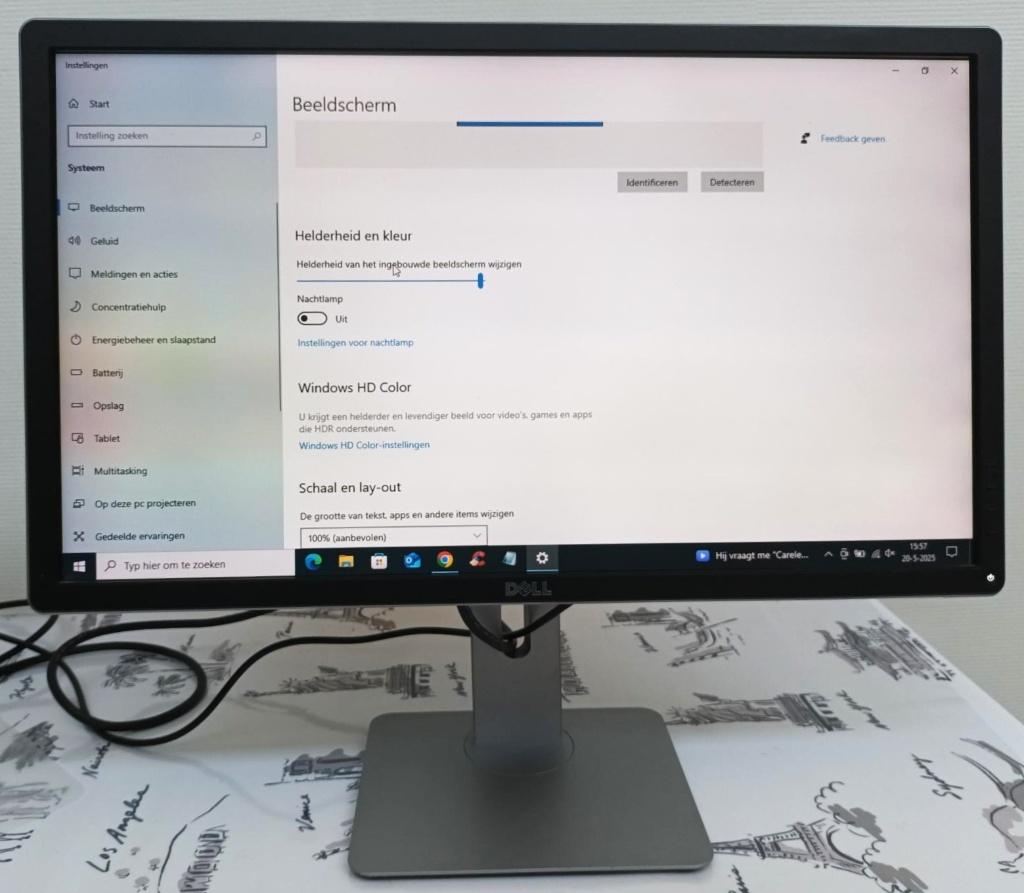 Dell P2712H Computer monitor 27 inch., Computers en Software, Monitoren, Ophalen, Full HD, In hoogte verstelbaar, DELL